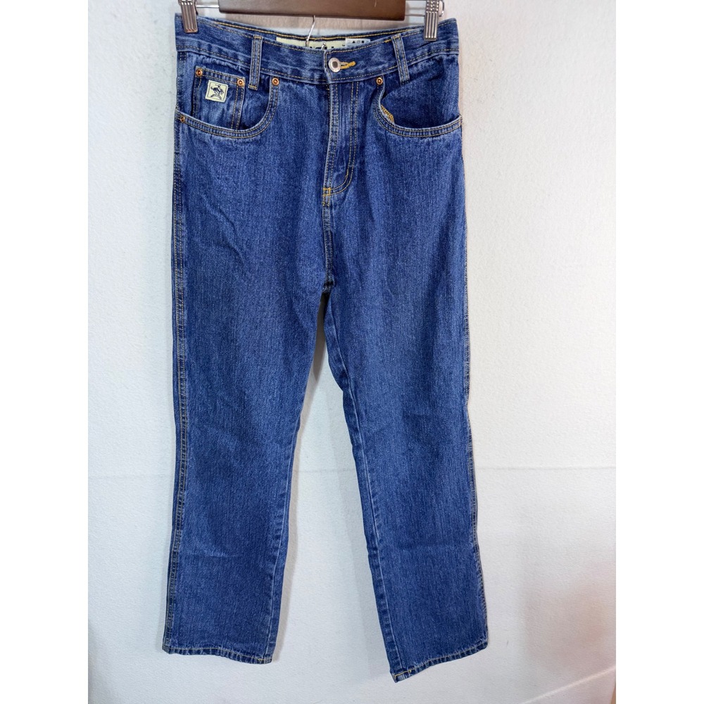 Cinch Jeans Straight Leg Western Denim Kids 18 Slim Adjustable Waist Cotton Blue